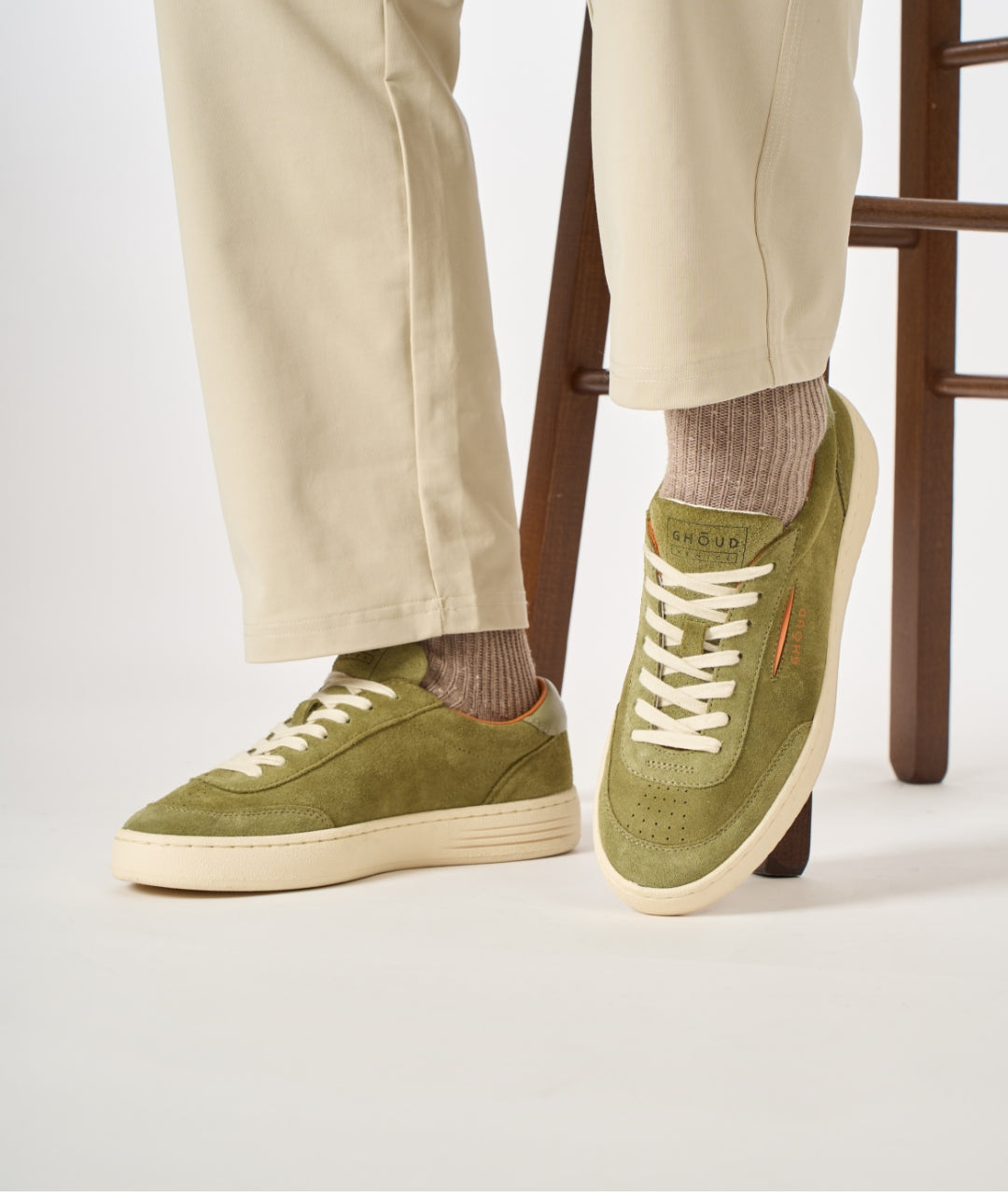 Lido Low Suede Pelle Militare