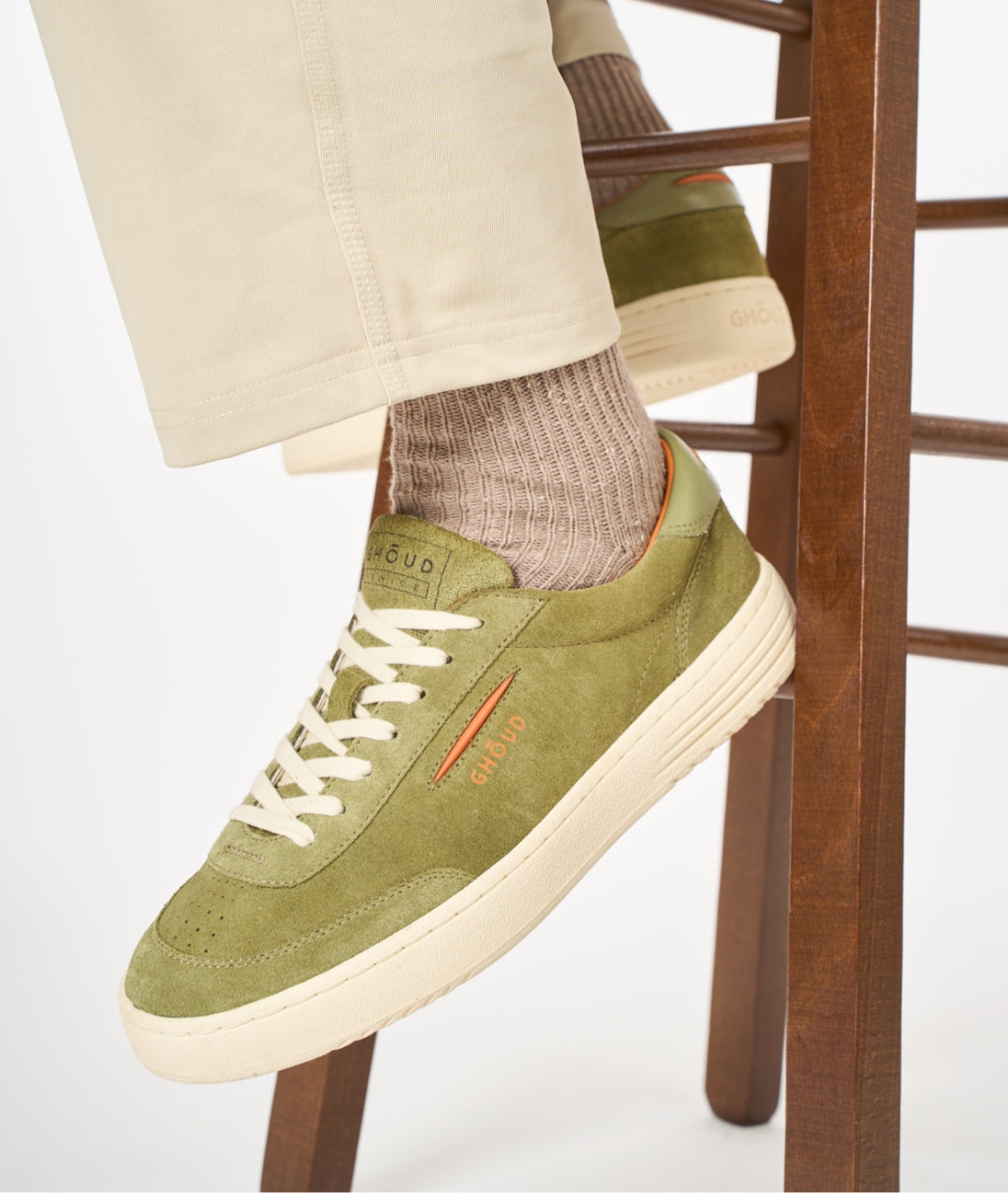 Lido Low Suede Pelle Militare